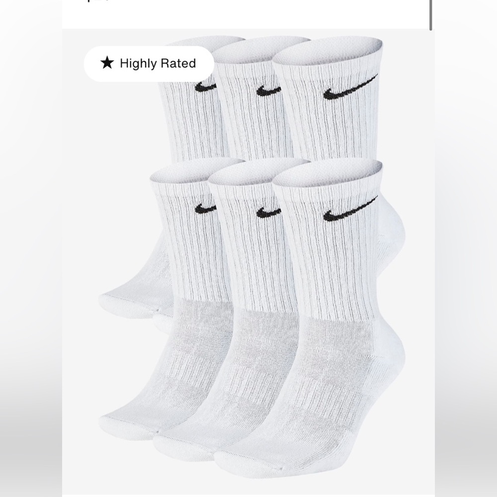Nike unisex crew socks 4 pairs NWOT